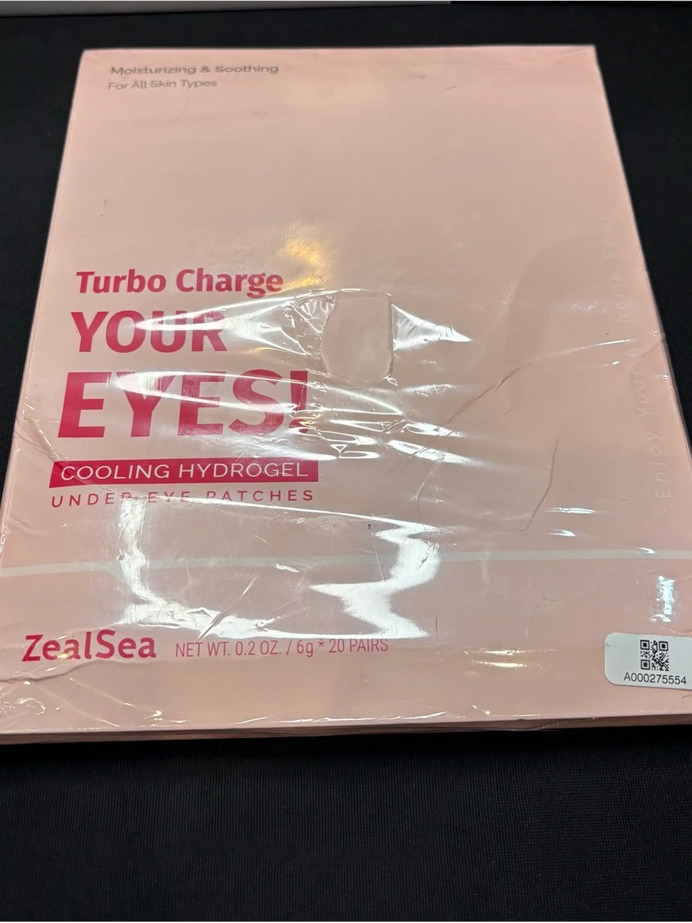 ZealSea Turbo Charge Your Eyes Cooling Hydrogel Under Eye Patches 20 Pairs NEW